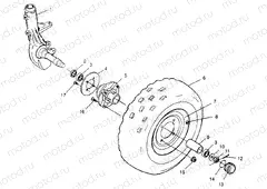 FRONT WHEEL Trail Boss W968527 (4935883588B002) | FRONT WHEEL Trail Boss W968527 (4935883588B002)