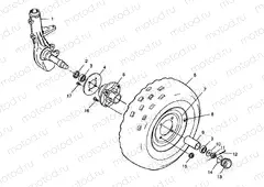 FRONT WHEEL - W98AA25C (4945314531B005) | FRONT WHEEL - W98AA25C (4945314531B005)