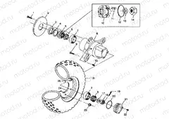 FRONT WHEEL - W98CH50A (4945714571b008) | FRONT WHEEL - W98CH50A (4945714571b008)