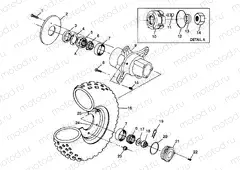 FRONT WHEEL XPLORER 300 W98CC28C (4945264526B007) | FRONT WHEEL XPLORER 300 W98CC28C (4945264526B007)