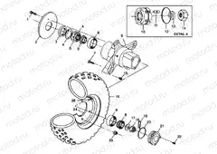 FRONT WHEEL XPLORER 400L W98CC38C (4945414541B006) | FRONT WHEEL XPLORER 400L W98CC38C (4945414541B006)
