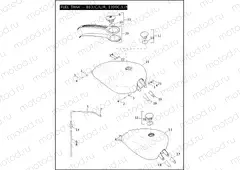 FUEL TANK - 883/C/L/R, 1200C/L/N/R