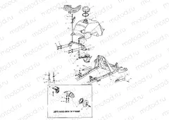 FUEL TANK and CARBURETOR MOUNTING - C10CD50AA (4977417741B01) | FUEL TANK and CARBURETOR MOUNTING - C10CD50AA (4977417741B01)