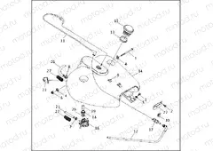 FUEL TANK - CARBURETED FLHR