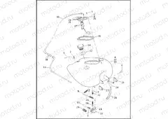FUEL TANK - CARBURETED FLHR