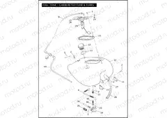 FUEL TANK - CARBURETED FLHR & FLHRS