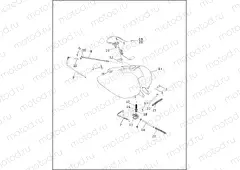 FUEL TANK - CARBURETED FLHT, FLHTC & FLTR