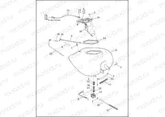 FUEL TANK - CARBURETED FLHT, FLHTC & FLTR