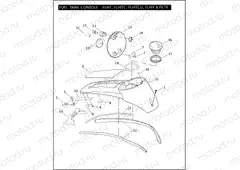 FUEL TANK CONSOLE - FLHT, FLHTC, FLHTCU, FLHX & FLTR
