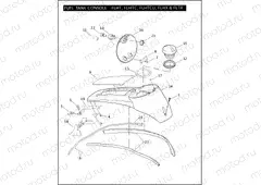 FUEL TANK CONSOLE - FLHT, FLHTC, FLHTCU, FLHX & FLTR