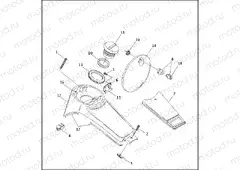 FUEL TANK CONSOLE - FLHT & FLTR