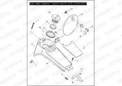 FUEL TANK CONSOLE - FLHTCU, FLHTC, FLHT, FLHX & FLTR