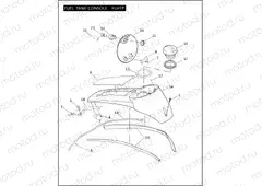 FUEL TANK CONSOLE - FLHTP
