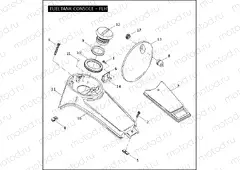 FUEL TANK CONSOLE - FLHTPI