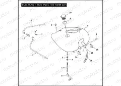 FUEL TANK - FUEL INJECTED FLHPI & FLHPEI