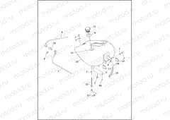 FUEL TANK, FUEL INJECTED - FLHRI & FLHRCI