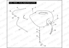 FUEL TANK - FUEL INJECTED FLHTPI