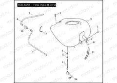 FUEL TANK - FUEL INJECTED FLHTPI