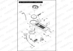 FUEL TANK INSTRUMENTS - FLHR MODELS