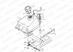 FUEL TANK Magnum 2X4 W967544 (4936033603A011) | FUEL TANK Magnum 2X4 W967544 (4936033603A011)