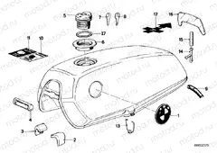 Fuel tank mounting parts