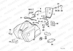 Fuel tank mounting parts PD