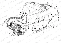 FUEL TANK PIPES » TANK/SEAT