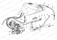 FUEL TANK PIPES » TANK/SEAT