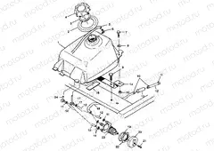 FUEL TANK Scrambler 400 W98BC38C (4947254725A013) | FUEL TANK Scrambler 400 W98BC38C (4947254725A013)