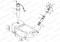 FUEL TANK SL 700 B964066 and Intl. SL 700 I964066 (4935633563A009) | FUEL TANK SL 700 B964066 and Intl. SL 700 I964066 (4935633563A009)