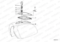 Fuel tank-tool container