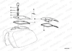 Fuel tank-tool container