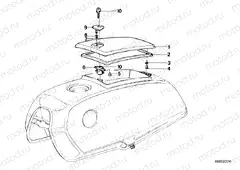 Fuel tank-tool container