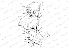 FUEL TANK Trail Boss W968527 (4935883588A011) | FUEL TANK Trail Boss W968527 (4935883588A011)