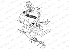 FUEL TANK XPLORER 300 W98CC28C (4945264526A014) | FUEL TANK XPLORER 300 W98CC28C (4945264526A014)