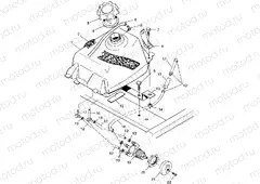 FUEL TANK XPLORER 400L W98CC38C (4945414541A013) | FUEL TANK XPLORER 400L W98CC38C (4945414541A013)