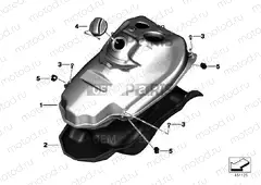 Fuel tank/mounting parts