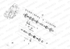 Gear box - Gear assembly