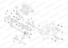 Gear box / Selector / Shift cam