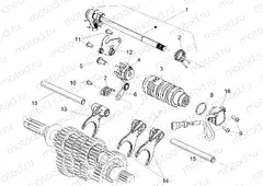 Gear box / Selector / Shift cam