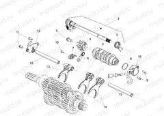 Gear box / Selector / Shift cam