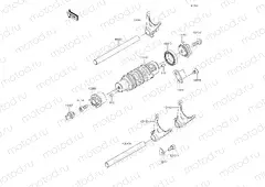 Gear Change Drum & Shift Fork