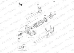 Gear Change Drum & Shift Forks