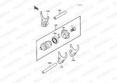 Gear Change Drum/Shift Fork(s)