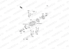 Gear Change Drum/Shift Fork(s)
