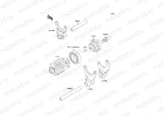 Gear Change Drum/Shift Fork(s)
