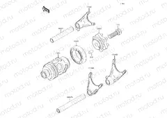 Gear Change Drum/Shift Fork(s)