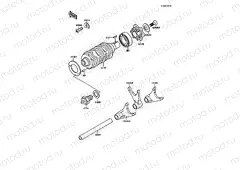 Gear Change Drum/Shift Fork(s)