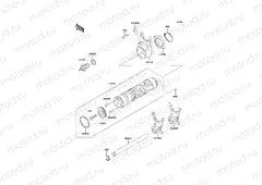 Gear Change Drum/Shift Fork(s)