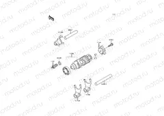 Gear Change Drum/Shift Fork(s)